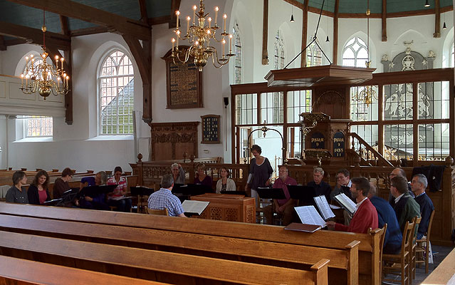 Afternoon rehearsal in the church